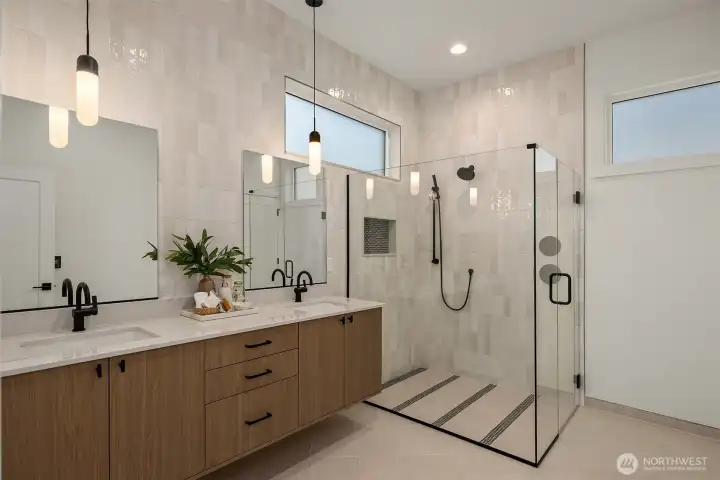 Stunning primary bathroom