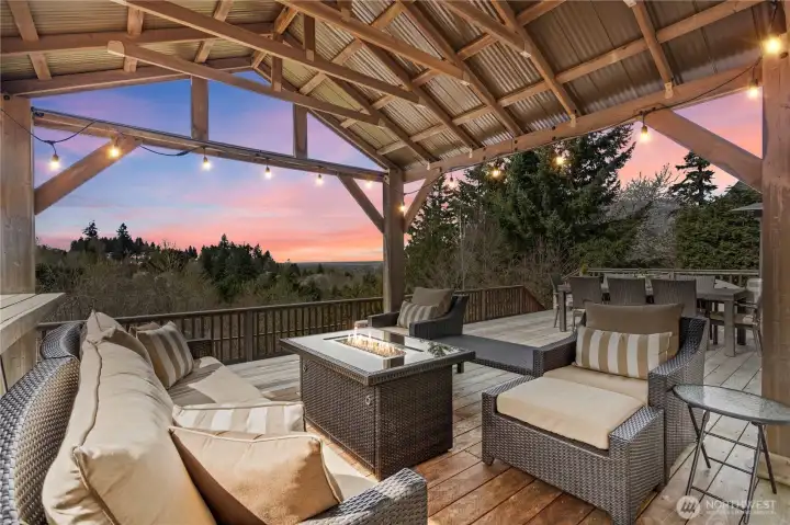 Enjoy Entertaining in the Evenings under the Gazebo while taking in the city lights!
