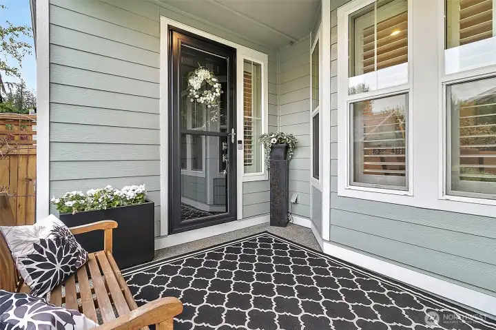 Covered front porch