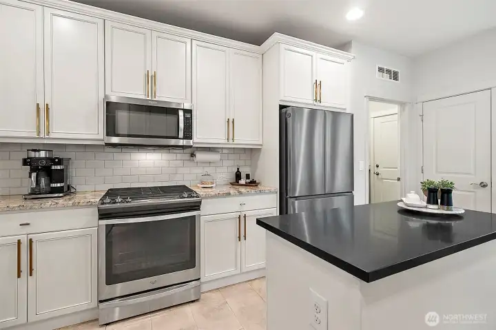 Gas cooktop.