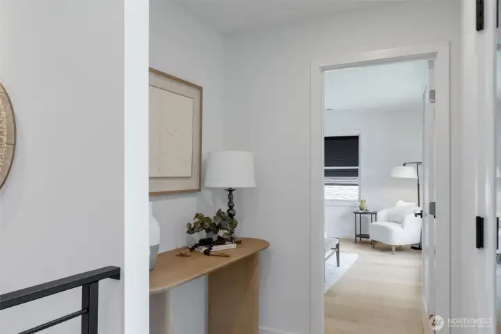 Door to the right is primary suite Door to the right is primary suite