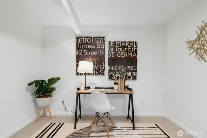 The versatile 3rd bedroom in basement makes a great office or bedroom The versatile 3rd bedroom in basement makes a great office or bedroom