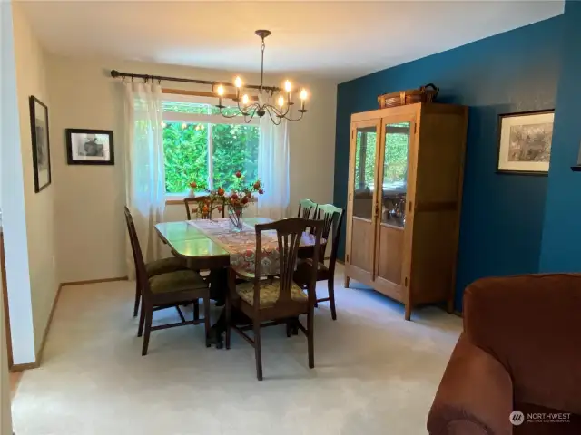 Dining Room - Note privacy from Laurel tree in back yard