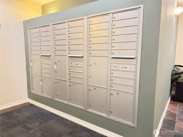 Brand new mailbox area!