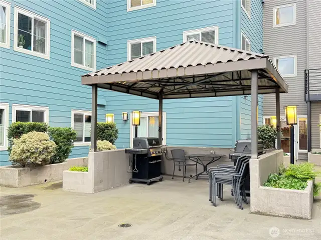 Community BBQ area.