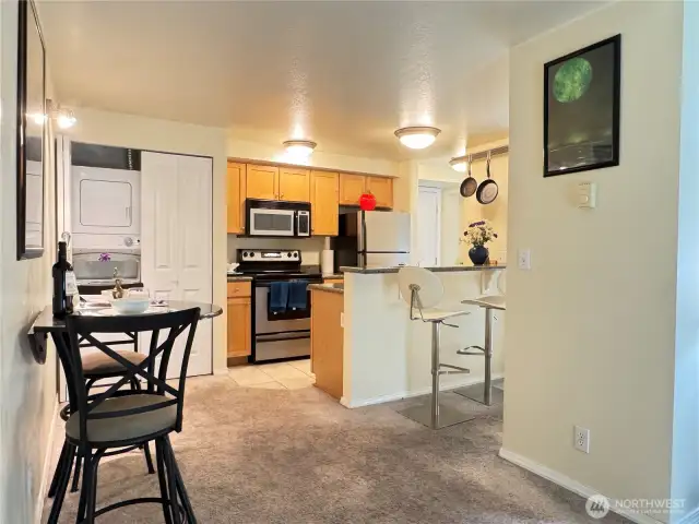 Dining area connected to Kitchen