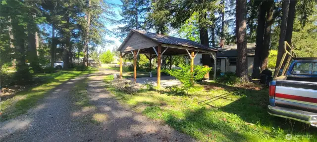 Back of Carport Along Access road