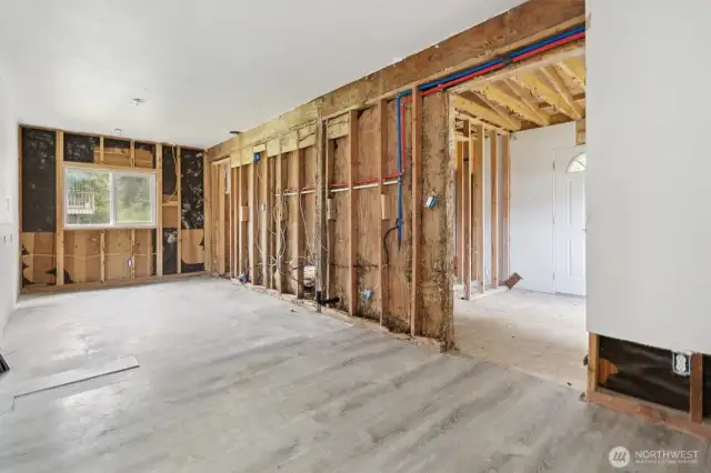 Unfinished unit