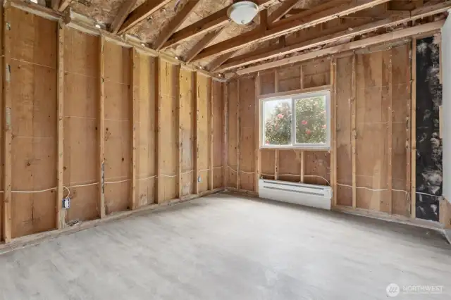 Unfinished unit