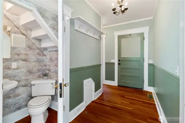 Powder Room on the main floor.