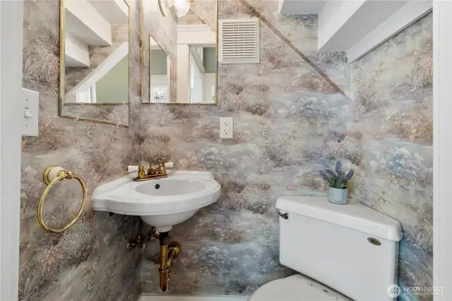 Powder Room on the main floor.