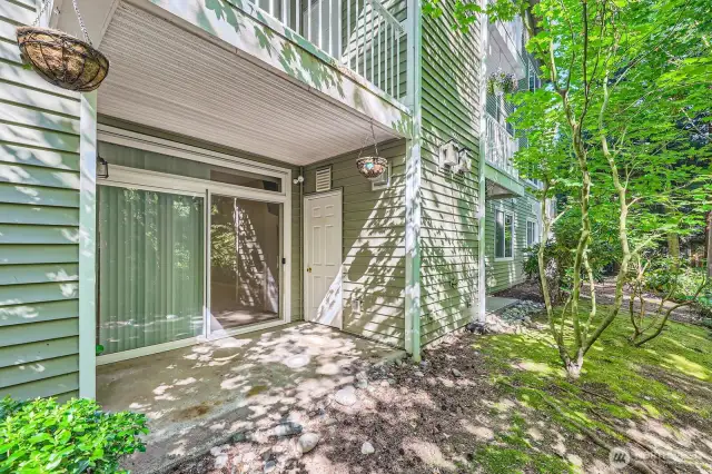 Patio & Storage access.
