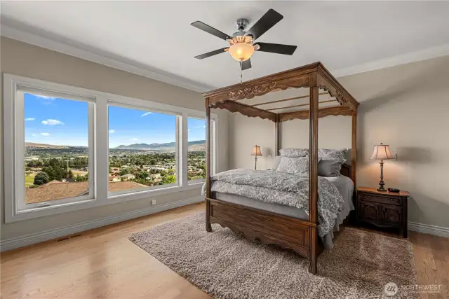 Primary Suite with Sweeping views.