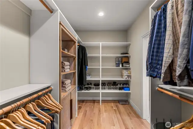 Huge Primary Closet with organizers