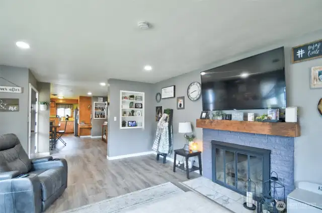 Open floor plan.
