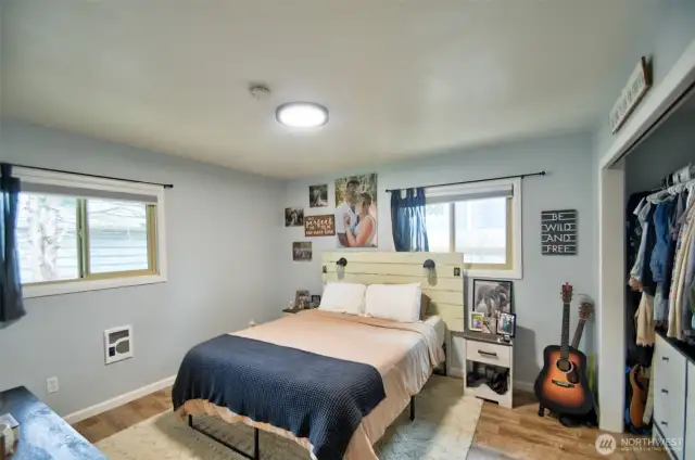 One of two bright and cheery bedrooms