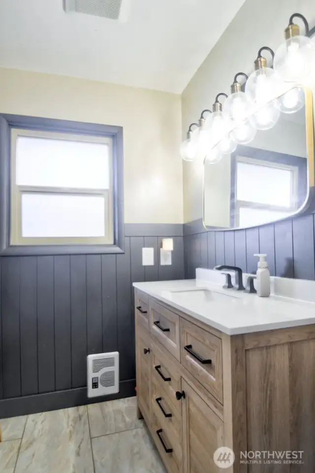 Beautifully updated bathroom.