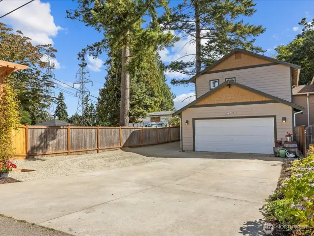 Extra parking + 2 car garage