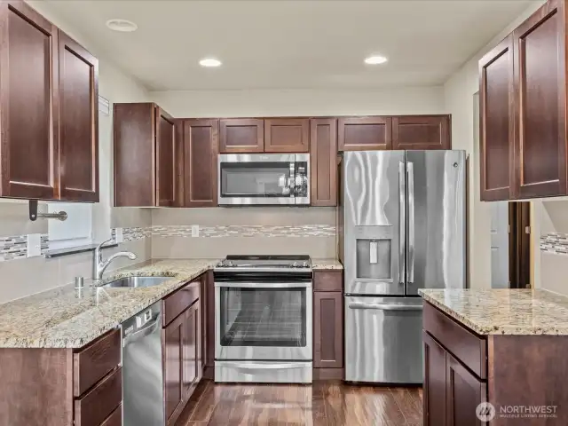 Kitchen from slider
