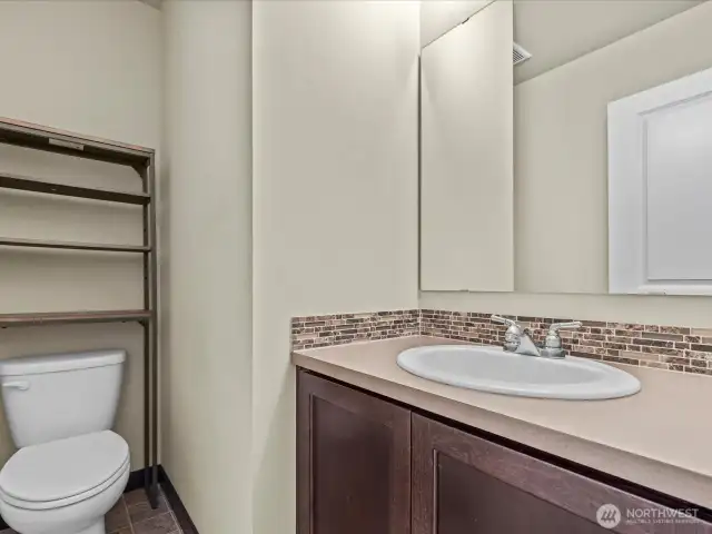 Powder room on main floor