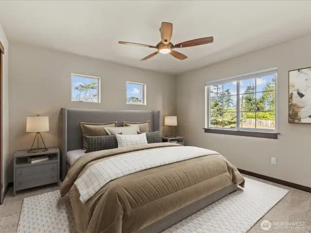 Primary Suite  Virtually Staged