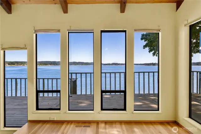 These windows open at the bottom to let those cool breezes inside.
