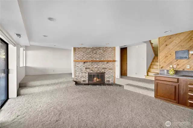 The 2nd fireplace is wood-burning.