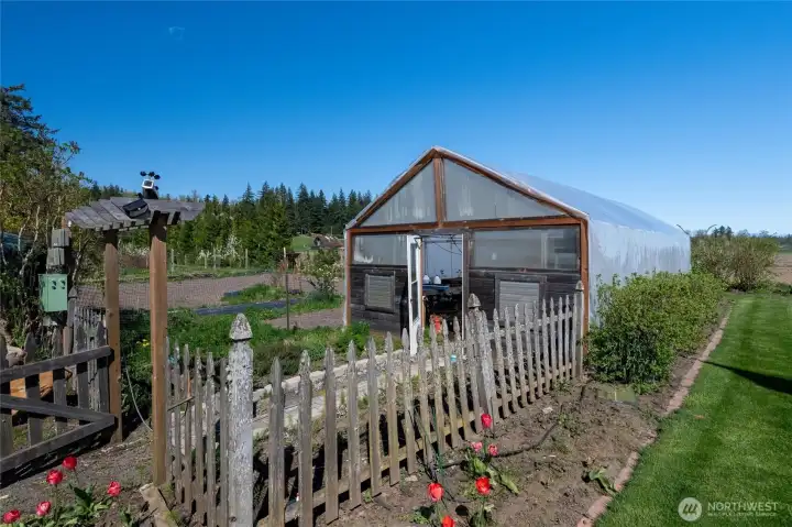 Greenhouse designed for year-round harvests.