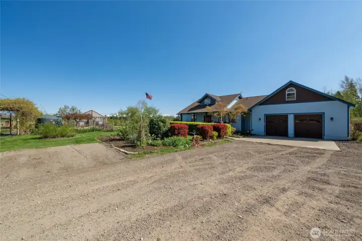 Attached garage designed for function & everyday ease.