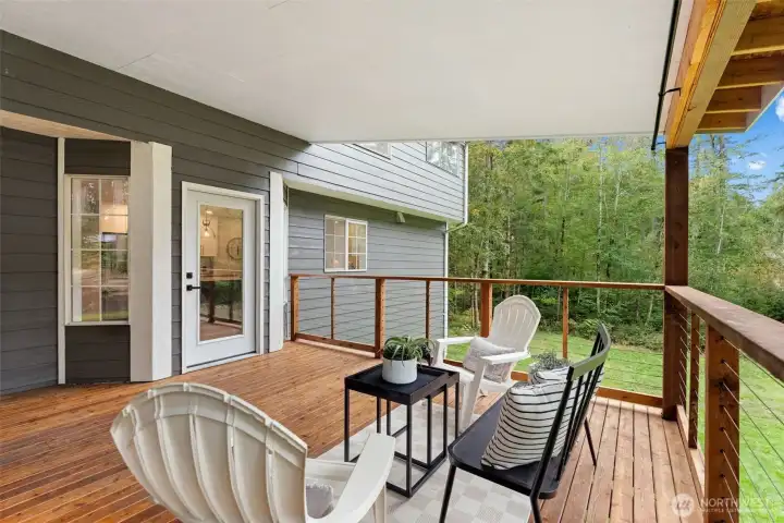 New cedar deck