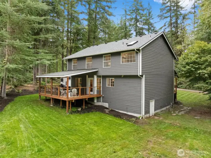 Large backyard