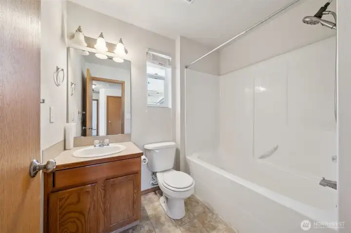 Main full bath on level 3