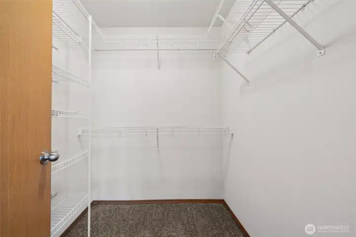 Primary walk in closet