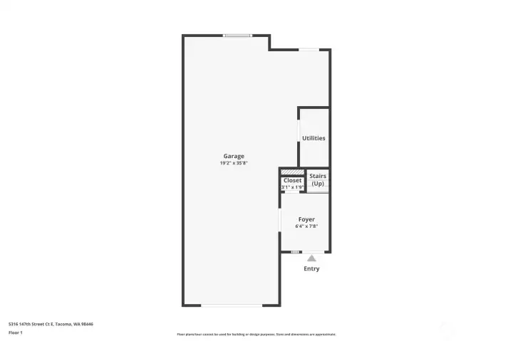 Level 1- 2 car tandem Garage w/extra storage