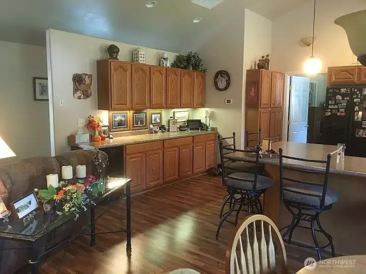 Built in cabinetry for plenty of storage space