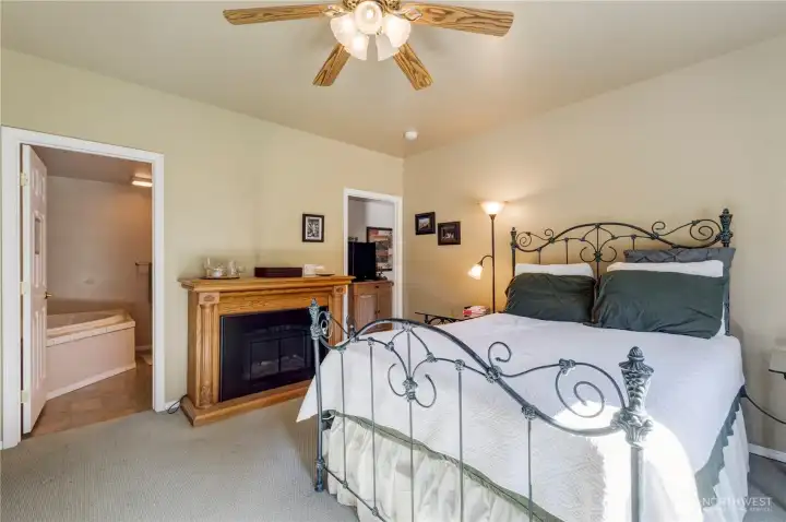 Bedroom #2 with fireplace