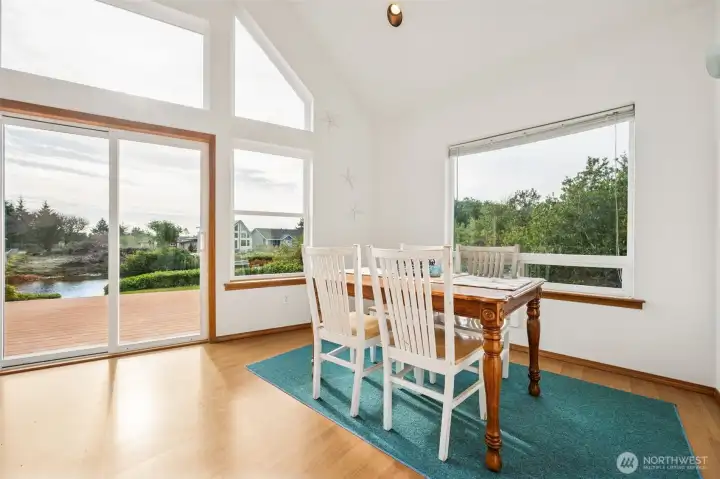 Dining room with a view.