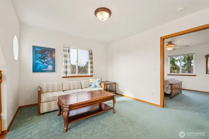 Another view of the loft, just off the primary bedroom.