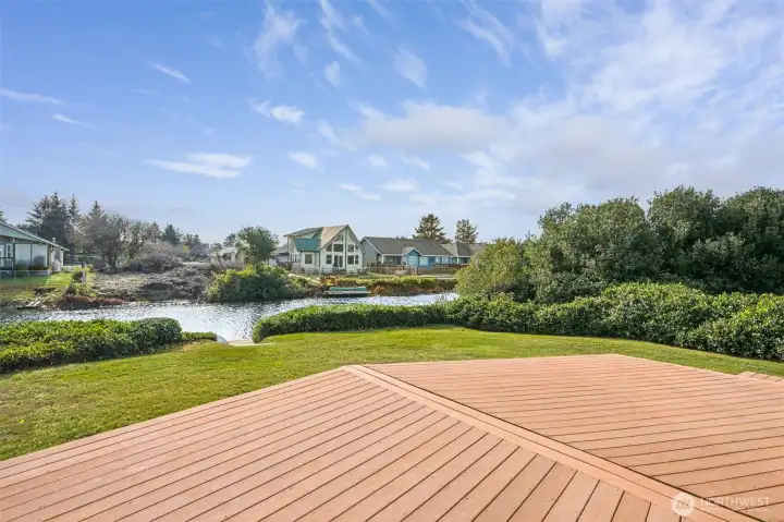 Enjoy the view from your deck out back.