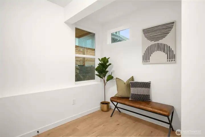 Extra finishes space just to the right of the front door entry!