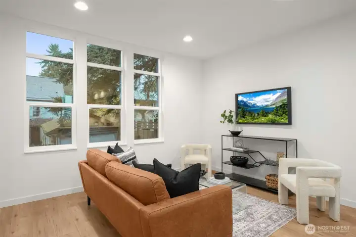 Abundance of windows throughout this home.