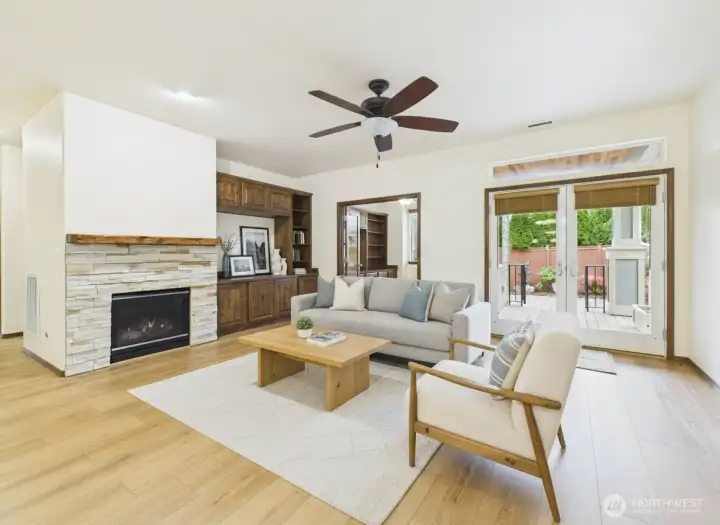 Spacious open living spaces. This home has tons of upgrades throughout.