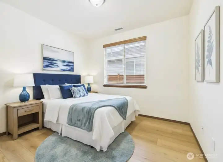 Second bedroom is conveniently located by full bath.