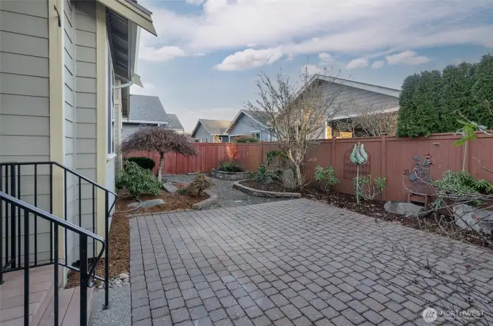 Room for gardening and outdoor entertaining.