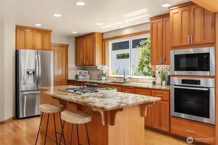 Kitchen with a walk-in pantry