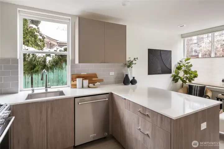 Custom cabinetry in kitchen