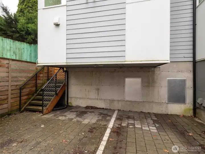 Designated parking spot