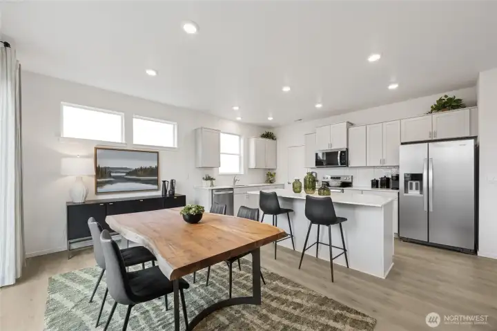 Entertaining is a breeze with this open kitchen!  Pictures are for representational purposes only, colors and features may vary.