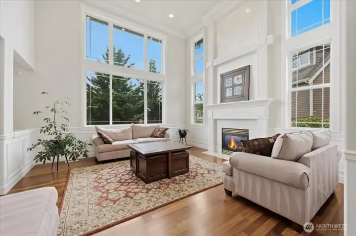 Enormous windows that make this home light and bright