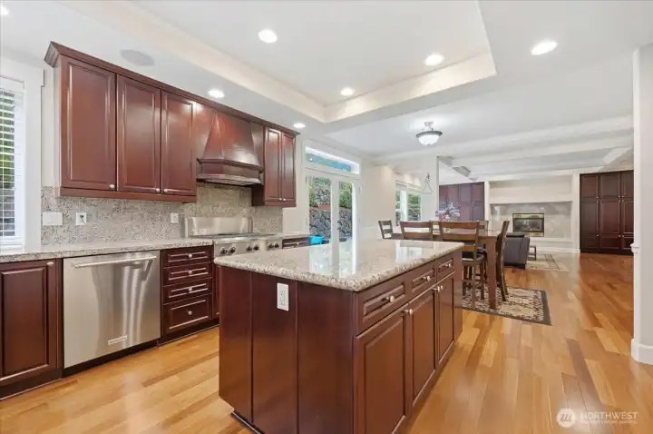 Chef's kitchen, all appliances stay